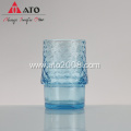 Fish Shape Drinking Cup Crystal blue Glass cups